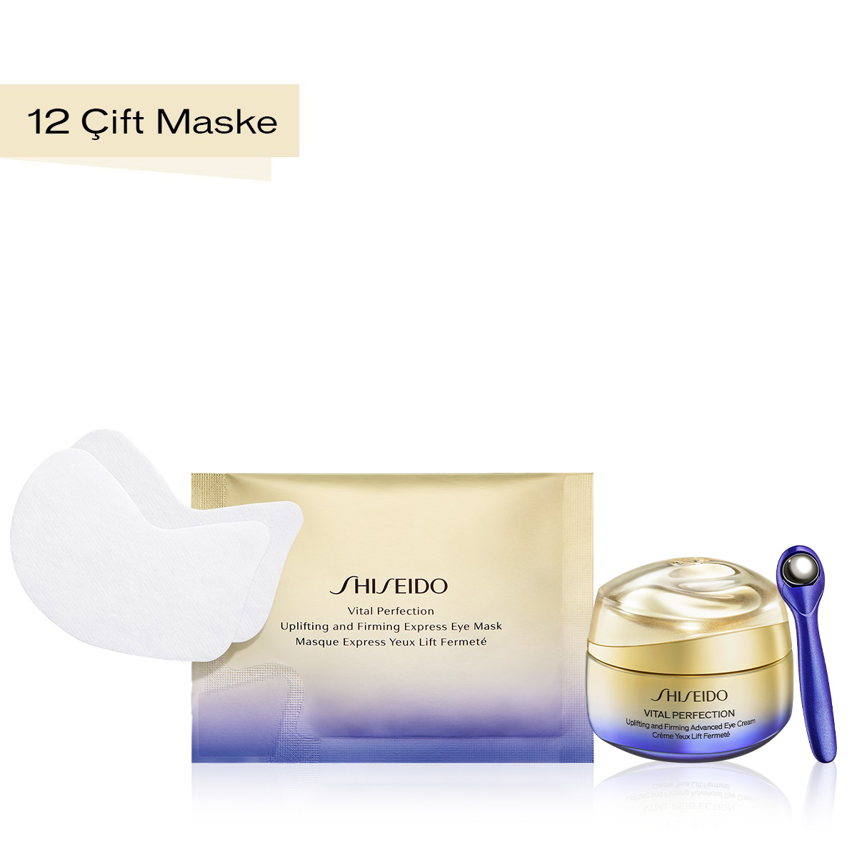 SHISEIDO - VITAL PERFECTION ADVANCED COMPLETE EYE CARE SET - Retinol İçeren Göz Kremi & Retinol İçeren Anti Aging Etkili Göz Maskesi Seti